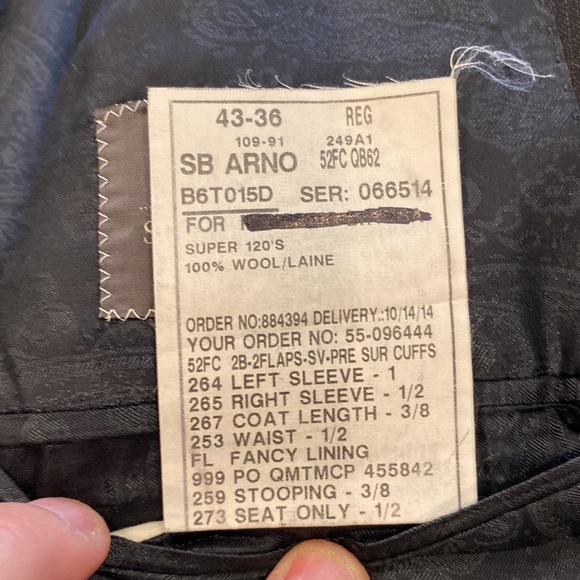 Clearance 💯 Very sharp Samuelson/tilford charcoal plaid blazer - Picture 5 of 14